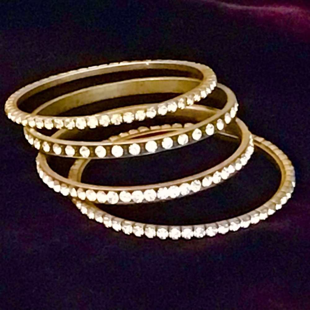 A Quartet of Sparkly Bracelets - Picture 1 of 8